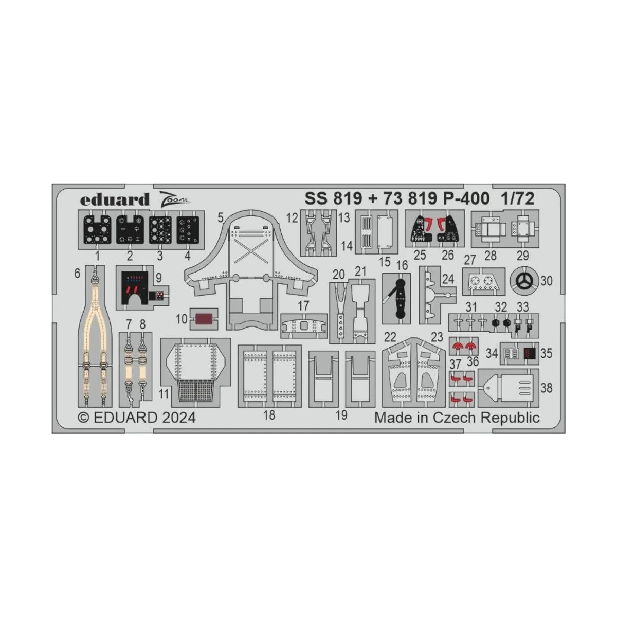 P-400 1/72 ARMA HOBBY, 1/72 - Eduard Accessories SS819