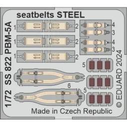PBM-5A seatbelts STEEL 1/72 ACADEMY - Eduard Accessories SS822