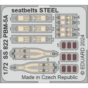 PBM-5A seatbelts STEEL 1/72 ACADEMY - Eduard Accessories SS822
