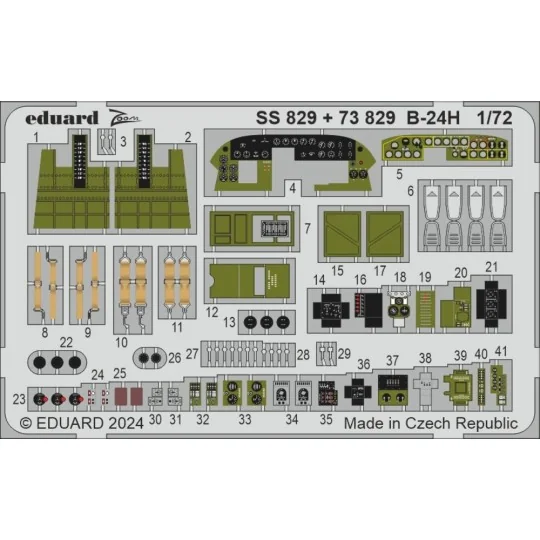 B-24H, 1/72 - Eduard Accessories SS829