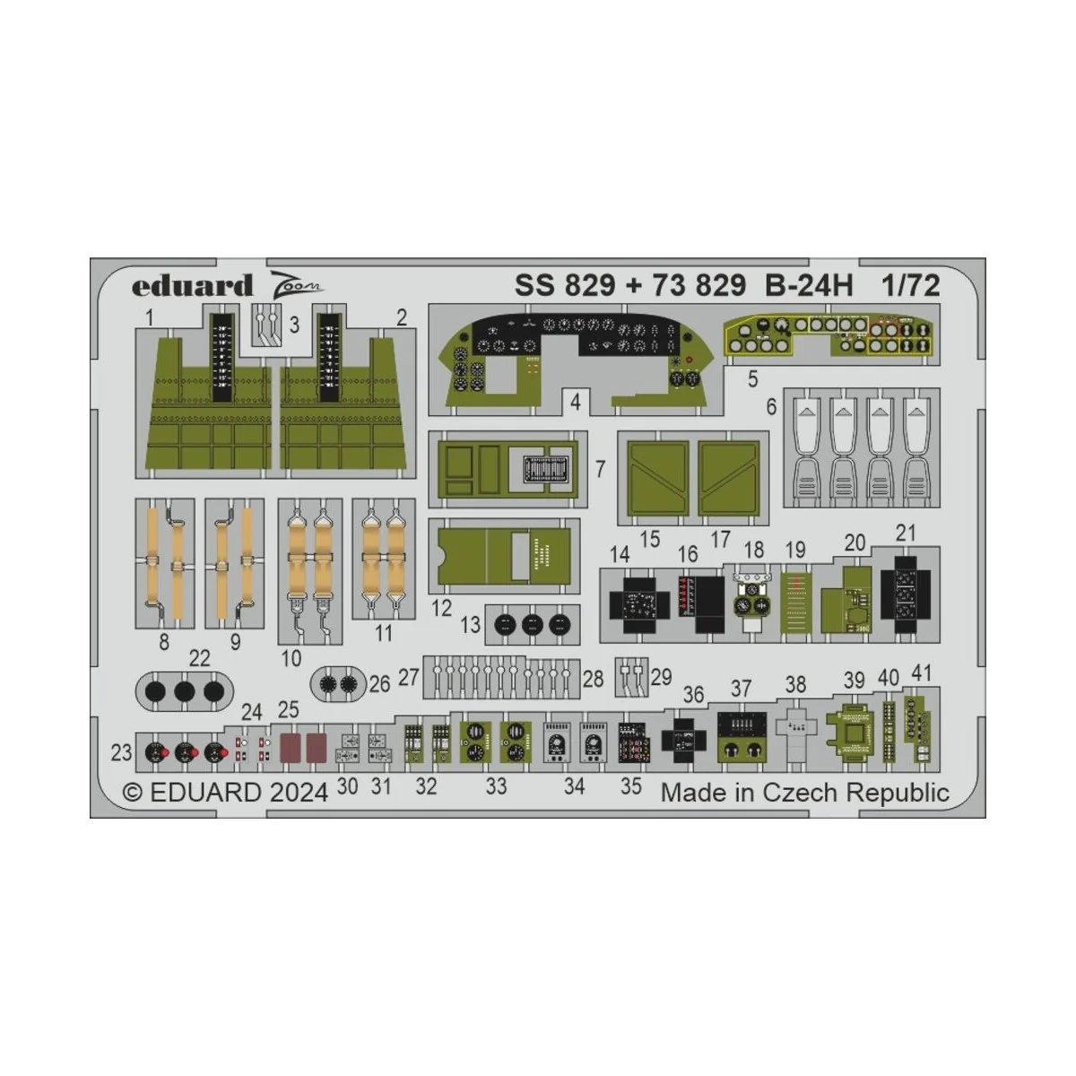 B-24H, 1/72 - Eduard Accessories SS829