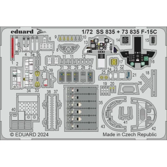 F-15C, 1/72 - Eduard Accessories SS835