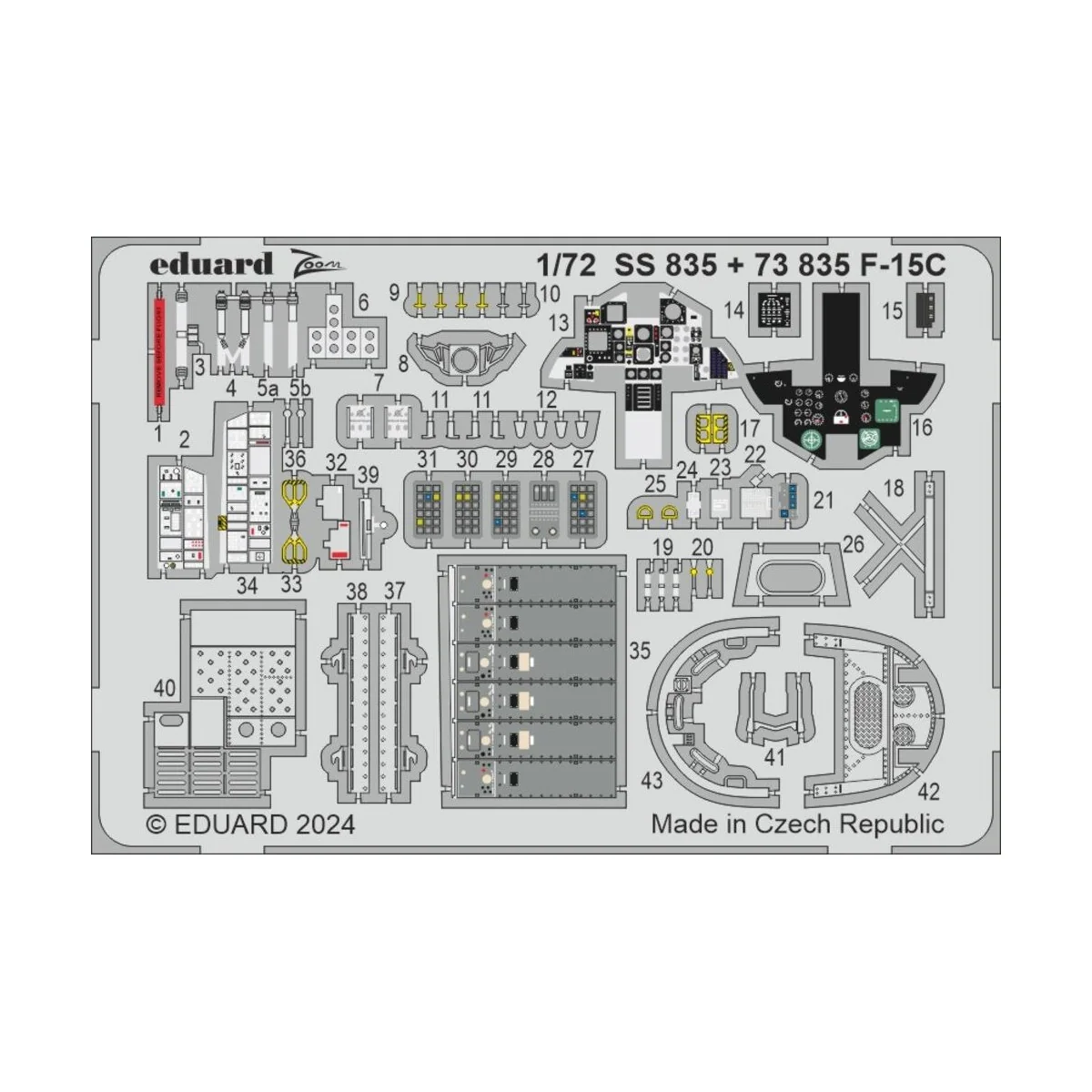 F-15C, 1/72 - Eduard Accessories SS835