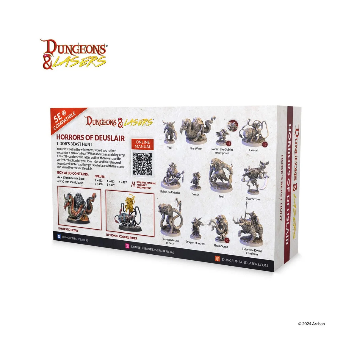 Dungeons & Lasers Miniatures: HORRORS OF DEUSLAIR - Archon Studio D...