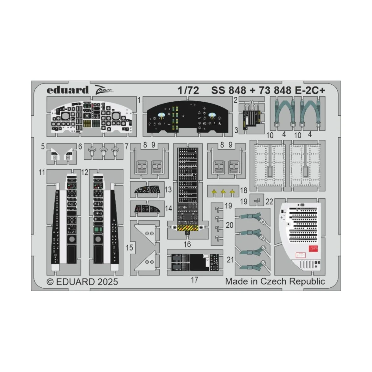 E-2C+ HELLER - Eduard Accessories SS848