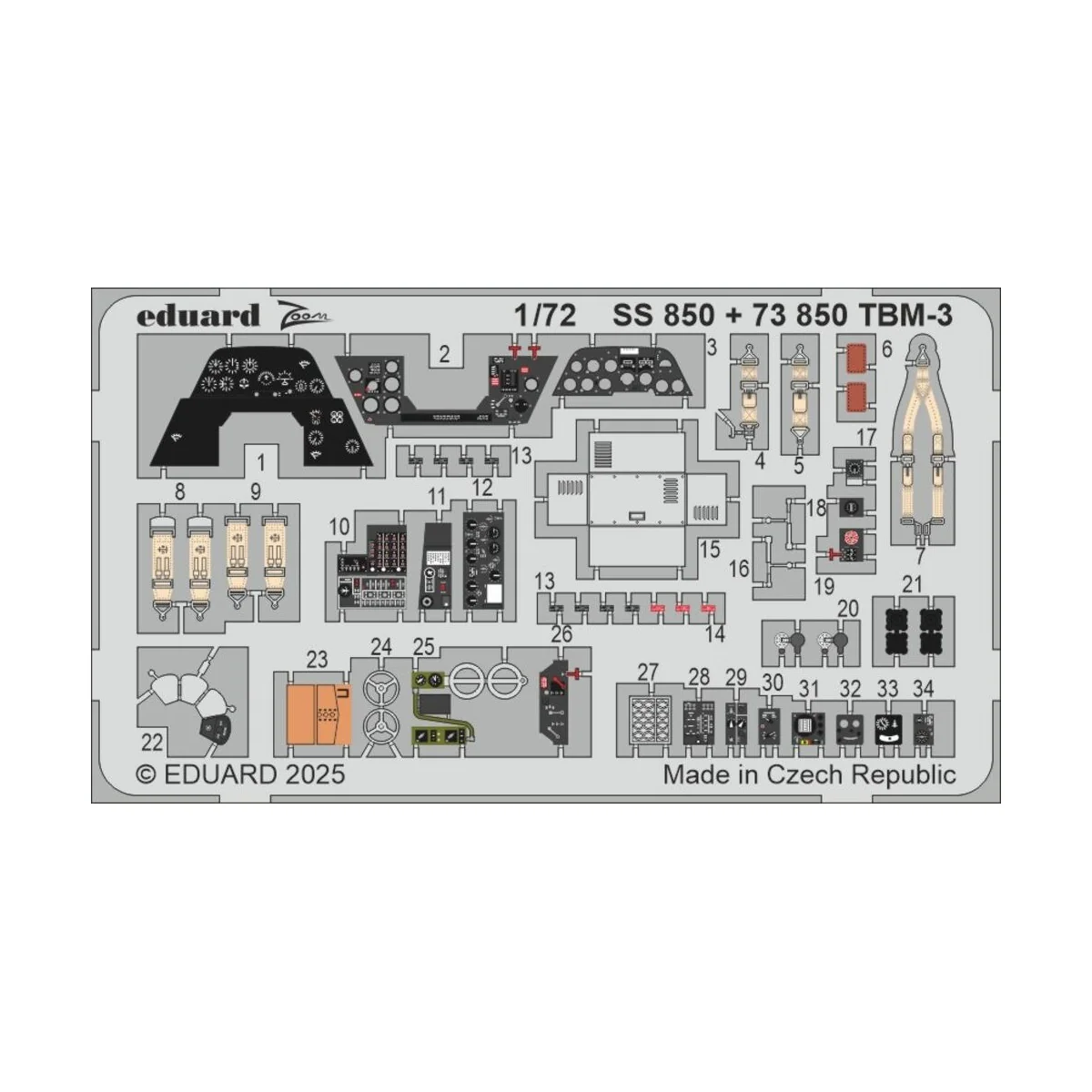 TBM-3 HOBBY BOSS - Eduard Accessories SS850
