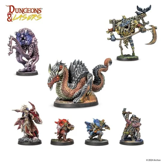 Dungeons & Lasers Miniatures: HORRORS OF DEUSLAIR - Archon Studio D...