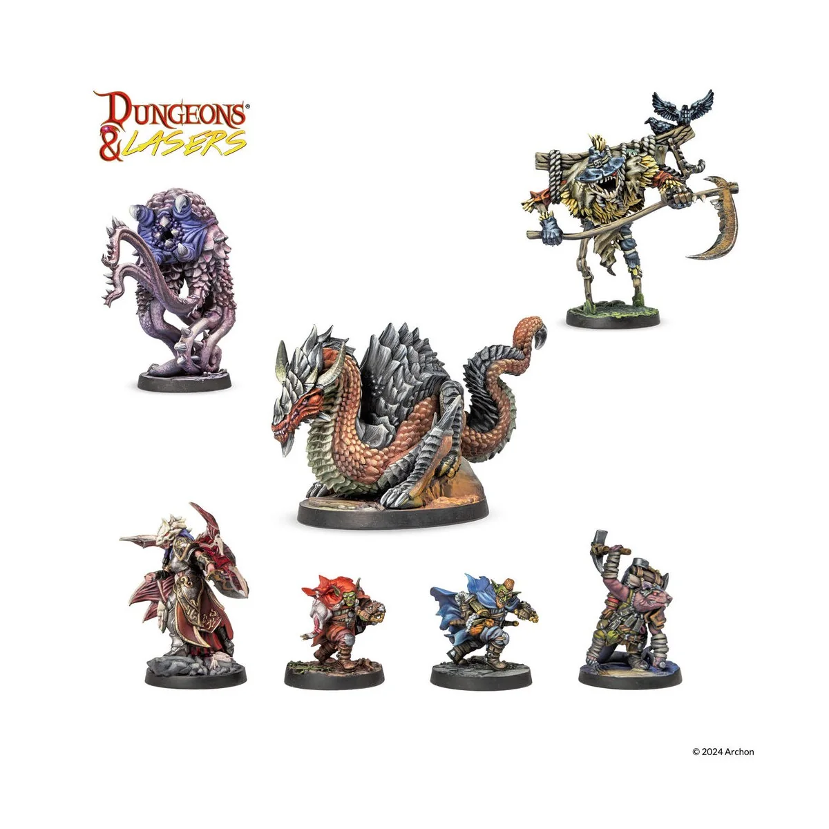 Dungeons & Lasers Miniatures: HORRORS OF DEUSLAIR - Archon Studio D...