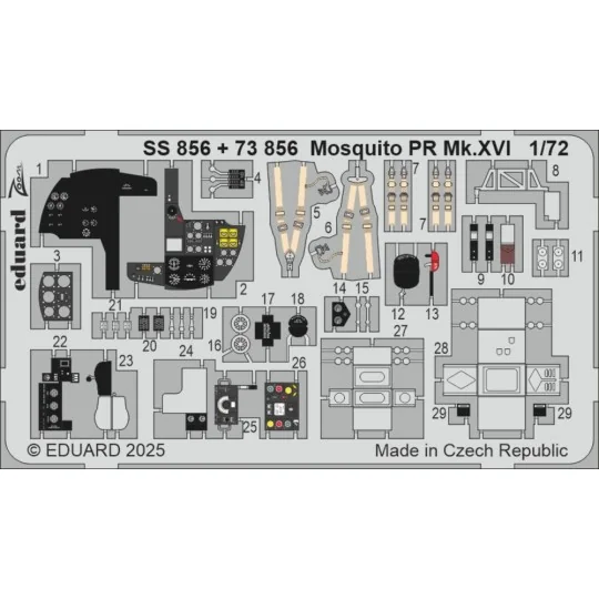 Mosquito PR Mk.XVI 1/72 for Special Hobby - Eduard Accessories SS856