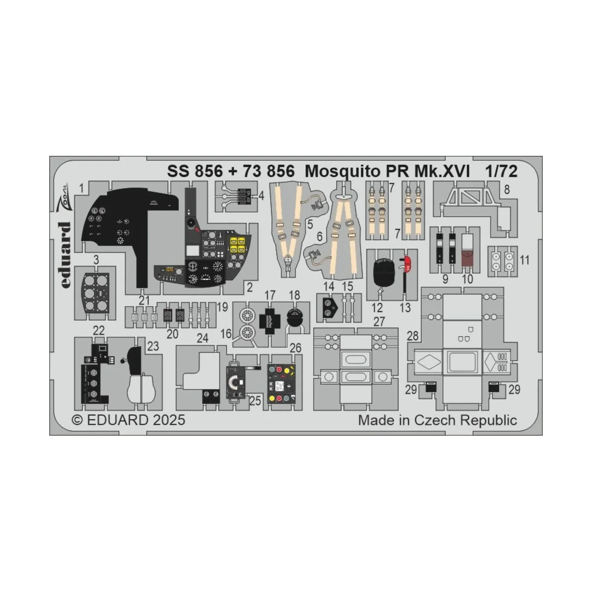 Mosquito PR Mk.XVI 1/72 for Special Hobby, 1/72 - Eduard Accessorie...