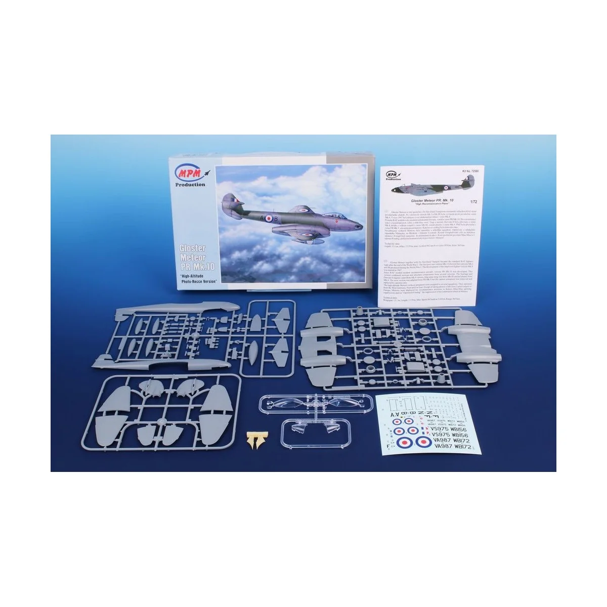 Gloster Meteor PR Mk.10 "High-Altitude Photo-Recce Version", 1/72 -...