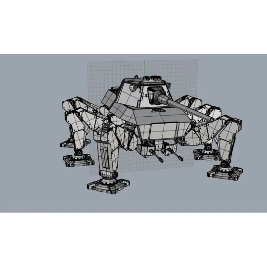 German High mobility Mech , sinper with 105mm/L68 gun - Modelcollec...