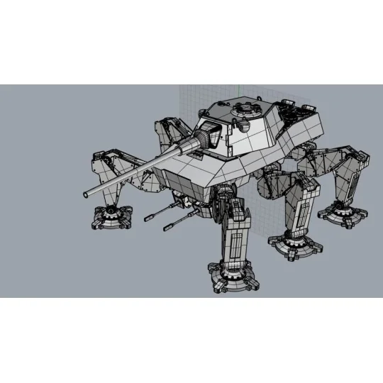 German High mobility Mech , sinper with 105mm/L68 gun - Modelcollec...