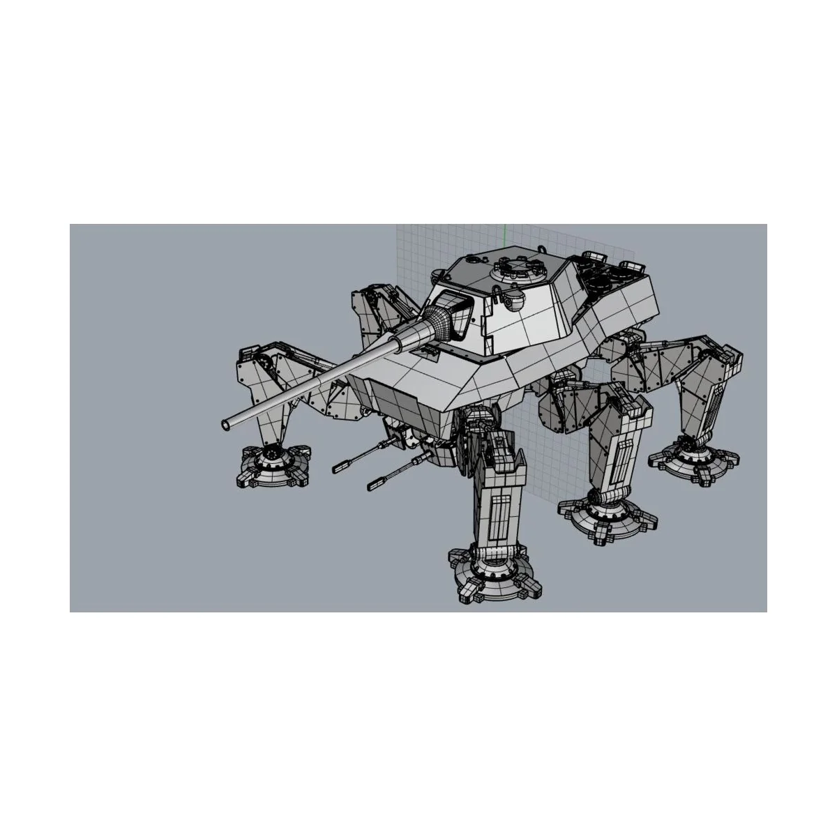 German High mobility Mech , sinper with 105mm/L68 gun - Modelcollec...