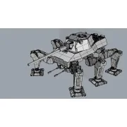 German High mobility Mech , sinper with 105mm/L68 gun - Modelcollec...