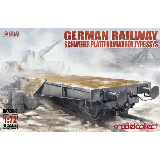 German Railway Schwerer Plattformwagen Type ssys 1+1 pack - Modelco...