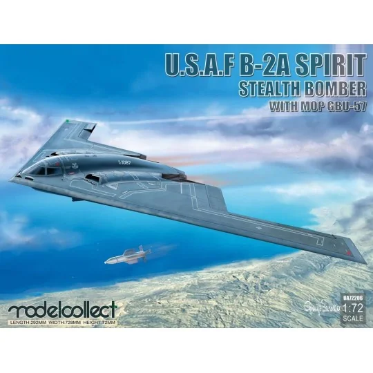 USAF B-2A Spirit Stealth Bomber with Mop GBU-57, 1/72 - Modelcollec... USAF B-2A Spirit Stealth Bomber with Mop GBU-57, 1/72 - Modelcollec...