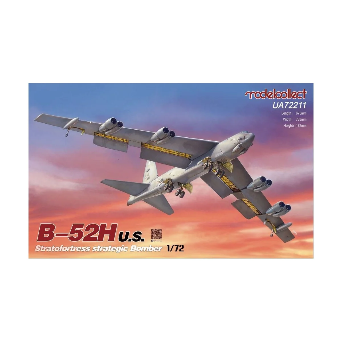 B-52H U.S. Stratofortres strategic Bomber, 1/72 - Modelcollect UA72211 B-52H U.S. Stratofortres strategic Bomber, 1/72 - Modelcollect UA72211
