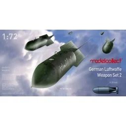 German WWII luftwaffe weapon set 2 SC50*32, Sc250 *4, 1/72 - Modelc...