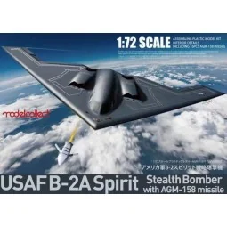 USAF B-2A Spirit Stealth Bomber with AGM-158 missile, 1/72 - Modelc...