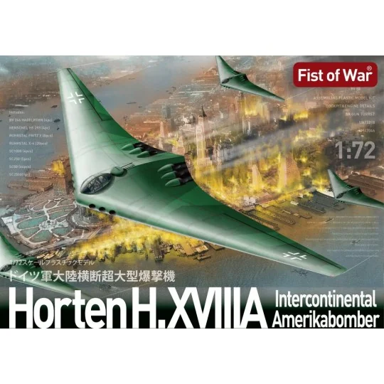 German WWII Horten H.XVIIIA Intercontinental Amerikabomber - Modelc...