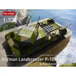 German WWII P.1000 ratte scharnhorst, 1944, 1/72 - Modelcollect UA7...