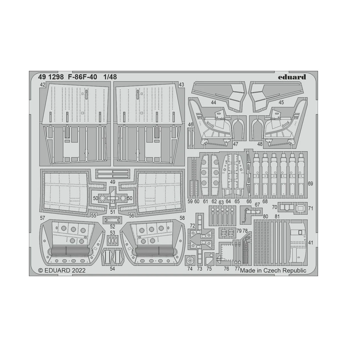 F-86F-40, 1/48 - Eduard Accessories 491298