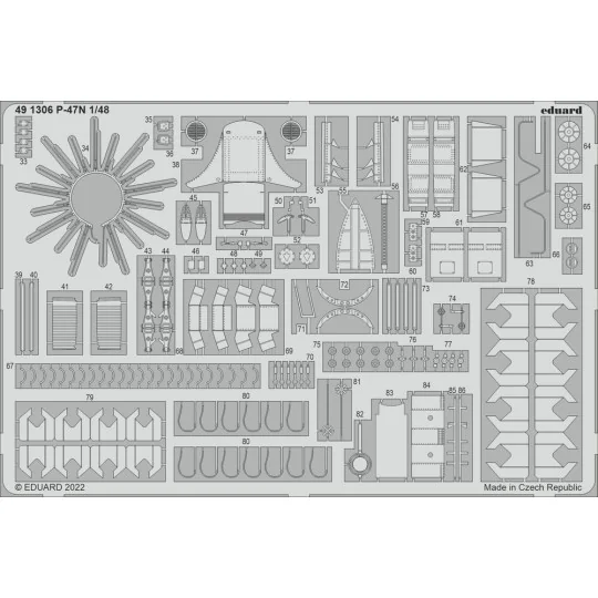 P-47N for ACADEMY - Eduard Accessories 491306
