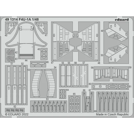 F4U-1A for HOBBY BOSS, 1/48 - Eduard Accessories 491314