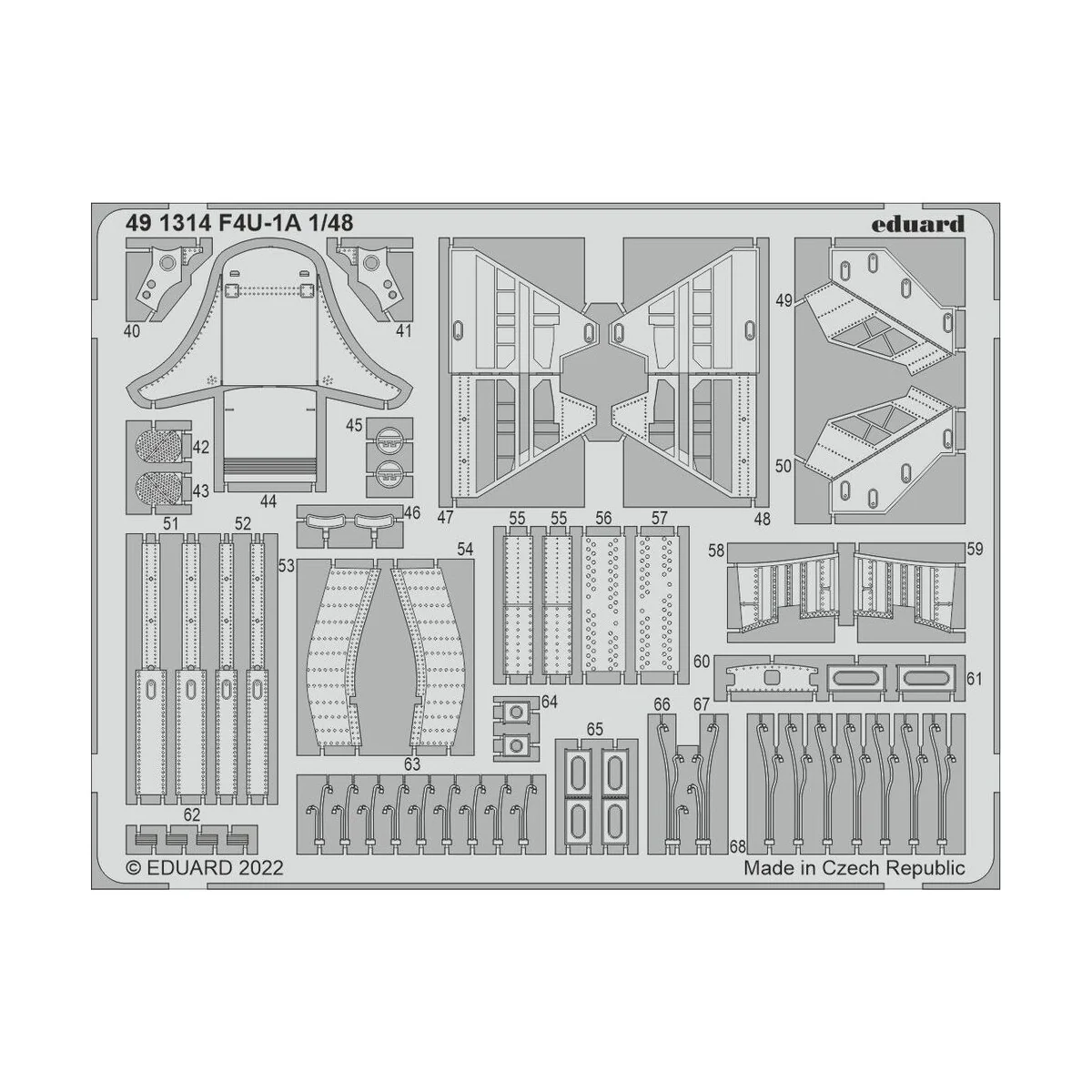 F4U-1A for HOBBY BOSS, 1/48 - Eduard Accessories 491314