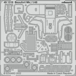 Beaufort Mk.I for ICM, 1/48 - Eduard Accessories 491318