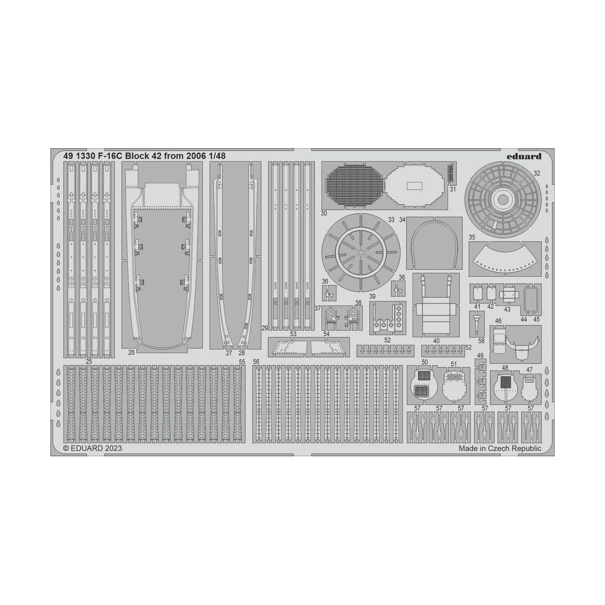F-16C Block 42 from 2006 1/48 for KINETIC, 1/48 - Eduard Accessorie...