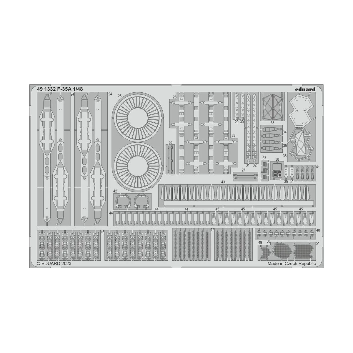 F-35A 1/48 TAMIYA - Eduard Accessories 491332