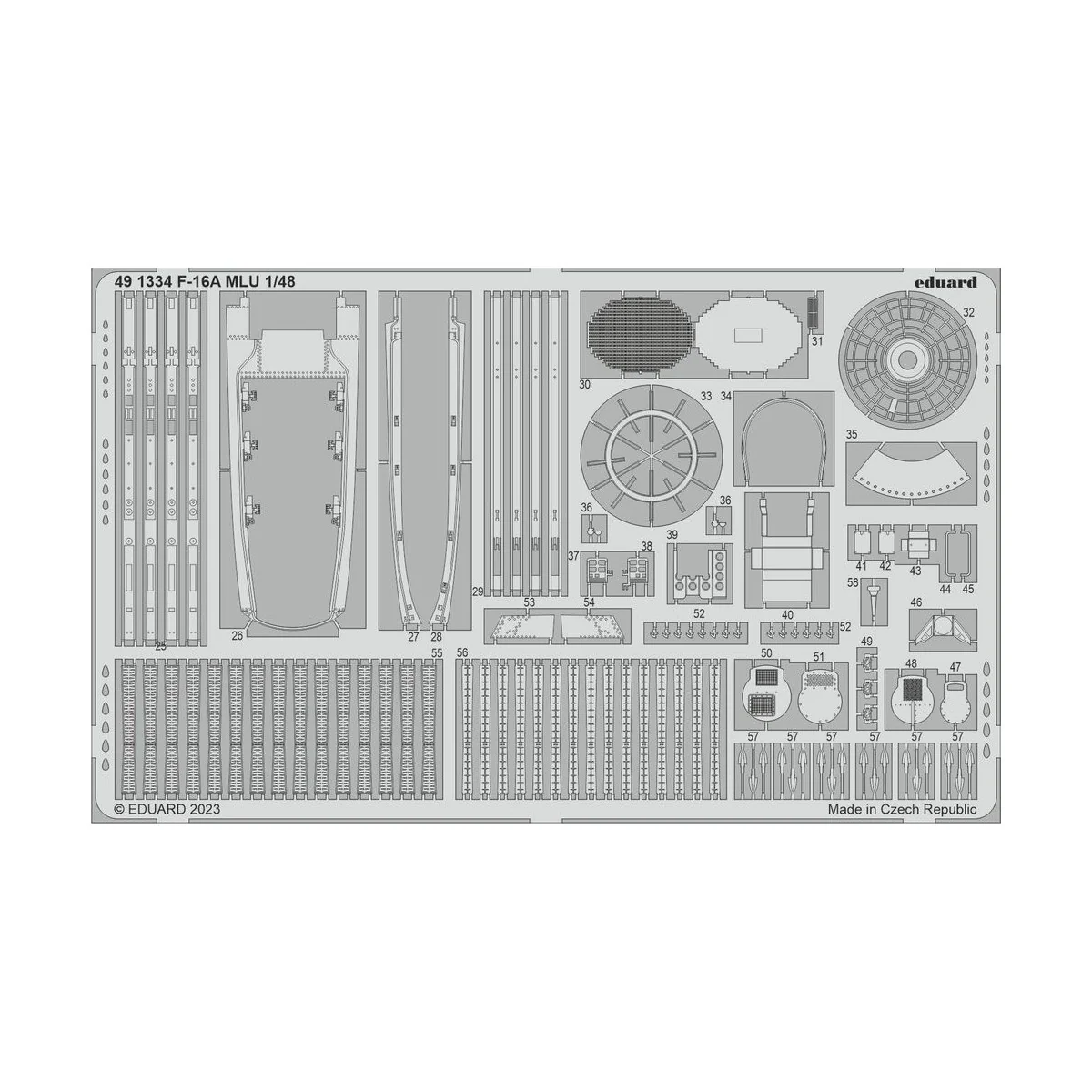 F-16A MLU 1/48 KINETIC - Eduard Accessories 491334