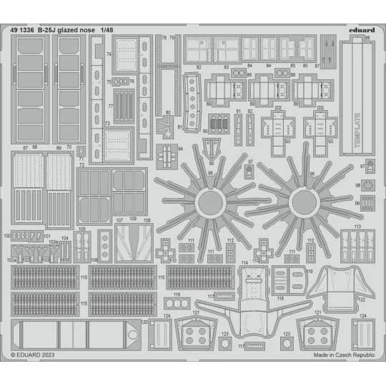 B-25J glazed nose 1/48 HKM, 1/48 - Eduard Accessories 491336