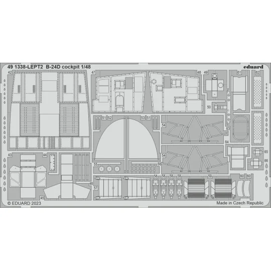 B-24D cockpit 1/48 REVELL, 1/48 - Eduard Accessories 491338