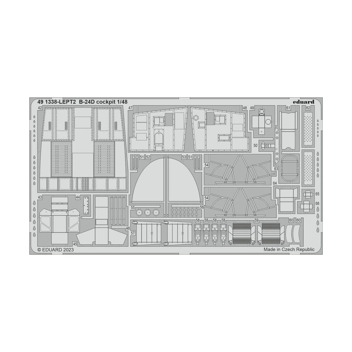 B-24D cockpit 1/48 REVELL, 1/48 - Eduard Accessories 491338
