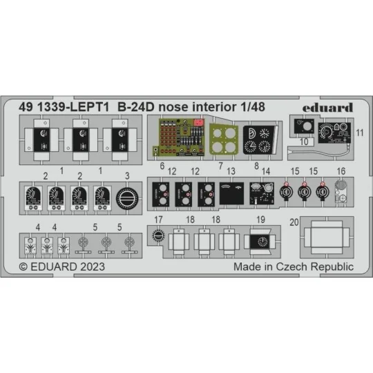 B-24D nose interior 1/48 REVELL, 1/48 - Eduard Accessories 491339