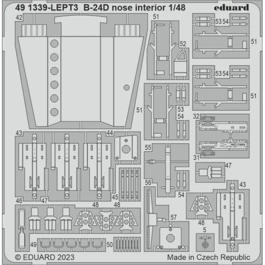 B-24D nose interior 1/48 REVELL - Eduard Accessories 491339
