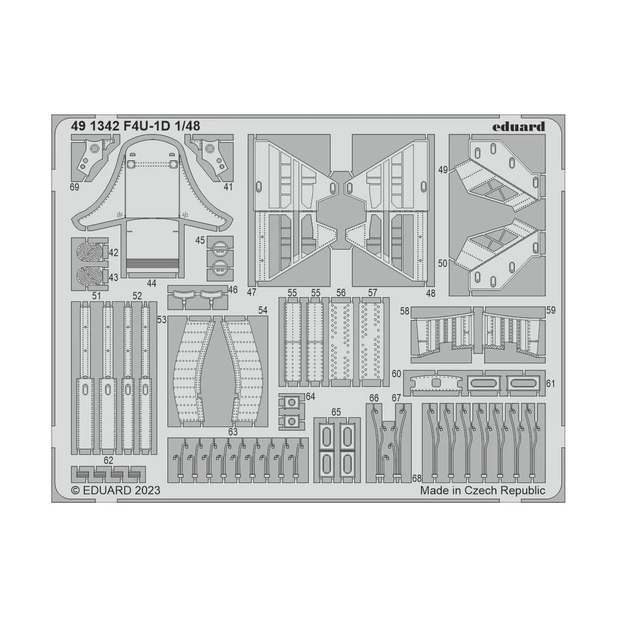 F4U-1D 1/48 HOBBY BOSS - Eduard Accessories 491342