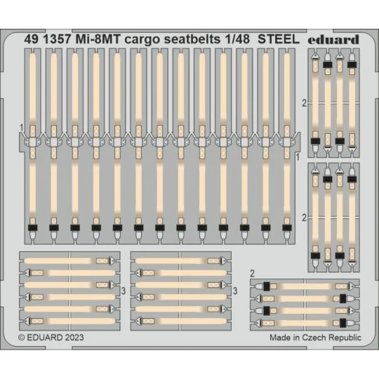 Mi-8MT cargo seatbelts STEEL 1/48 TRUMPETER, 1/48 - Eduard Accessor...