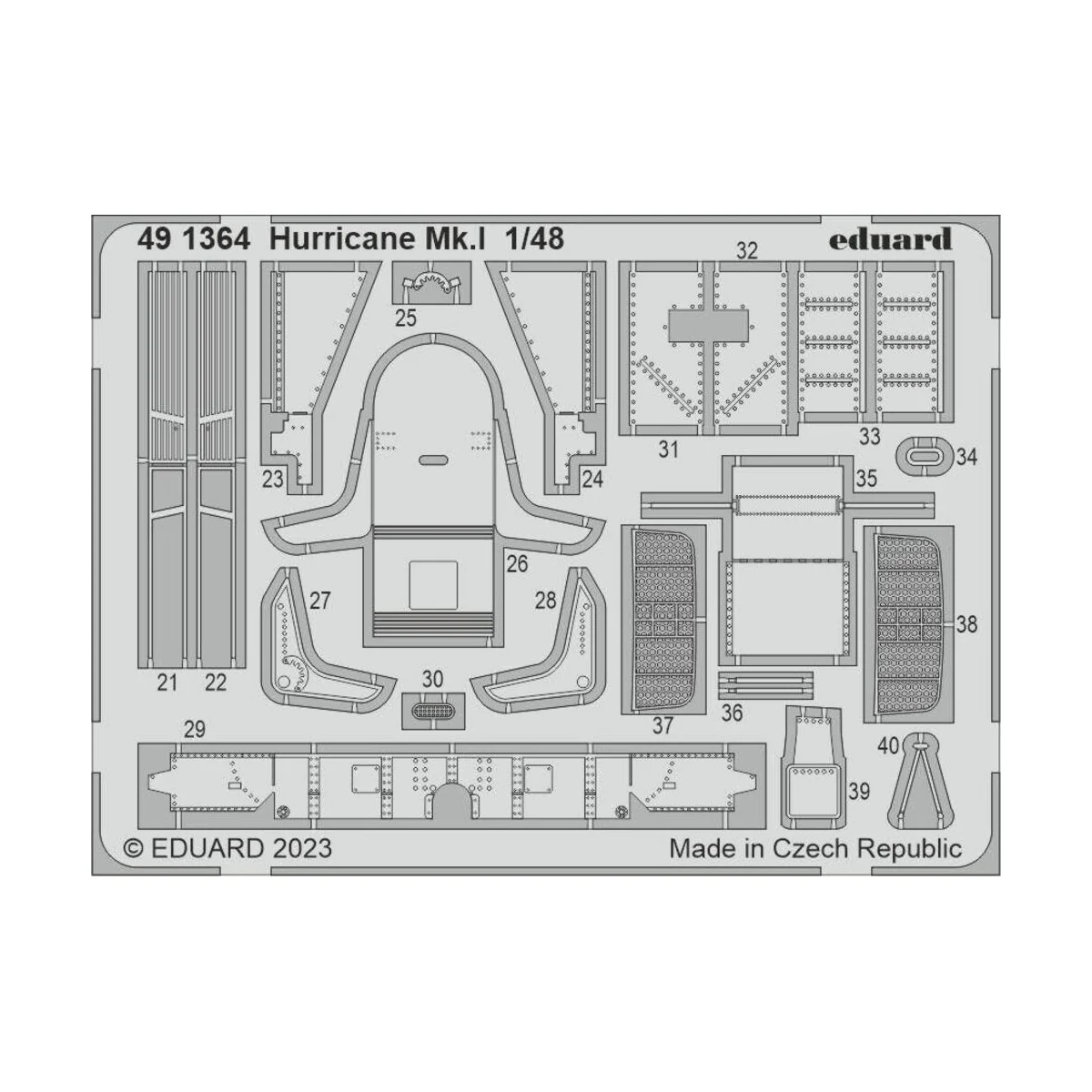 Hurricane Mk.I 1/48 HOBBY BOSS, 1/48 - Eduard Accessories 491364