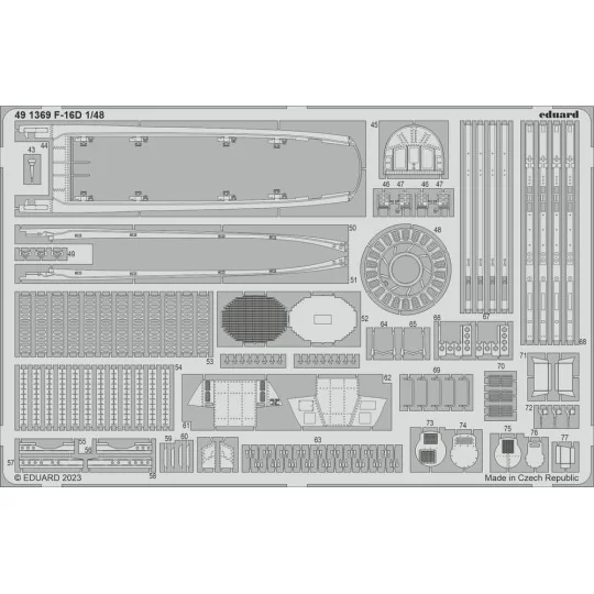 F-16D Block 30 1/48 KINETIC - Eduard Accessories 491369