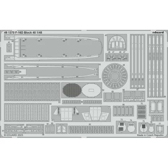 F-16D Block 40 1/48 KINETIC, 1/48 - Eduard Accessories 491370