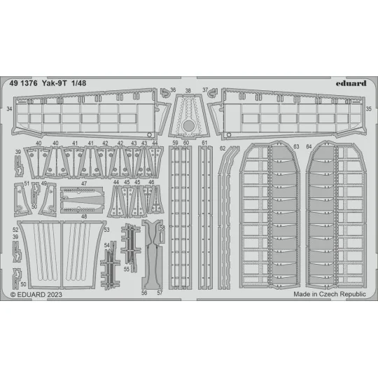 Yak-9T 1/48 ZVEZDA, 1/48 - Eduard Accessories 491376