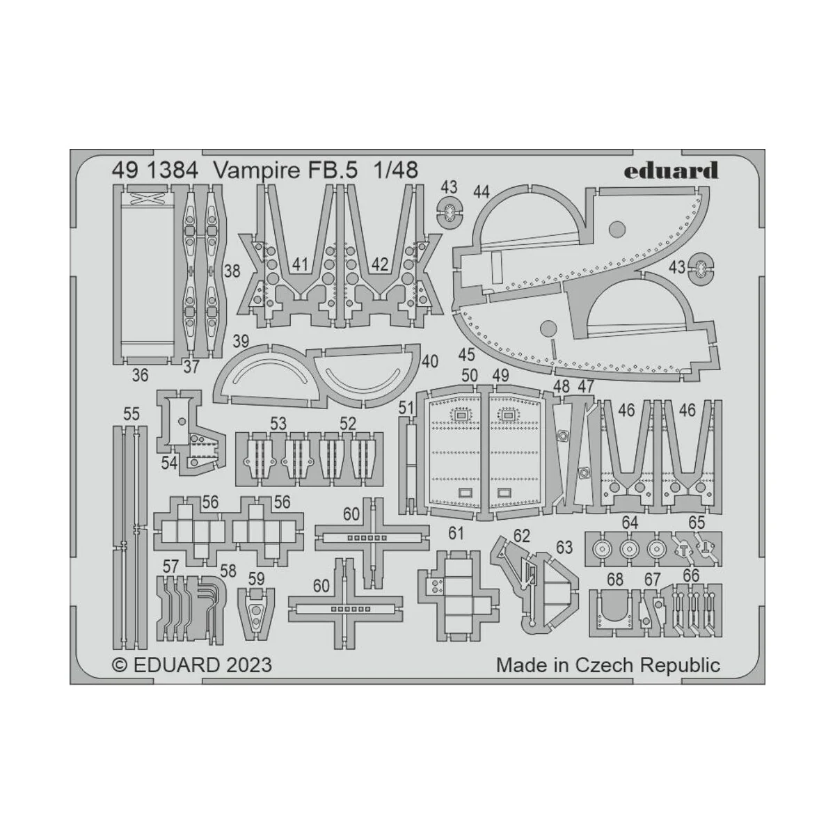 Vampire FB.5 1/48 AIRFIX - Eduard Accessories 491384