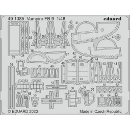 Vampire FB.9 1/48 AIRFIX - Eduard Accessories 491385