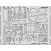 Vampire FB.9 1/48 AIRFIX, 1/48 - Eduard Accessories 491385