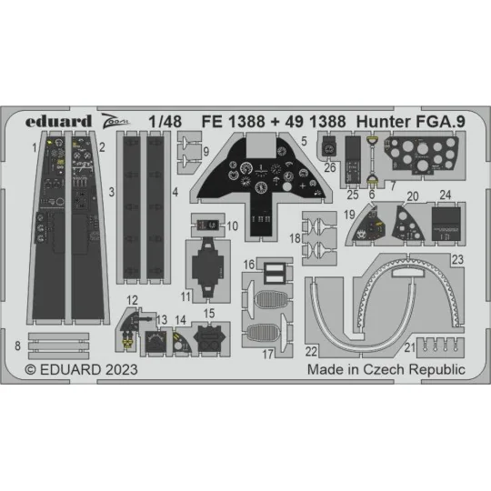 Hunter FGA.9 1/48 AIRFIX - Eduard Accessories 491388