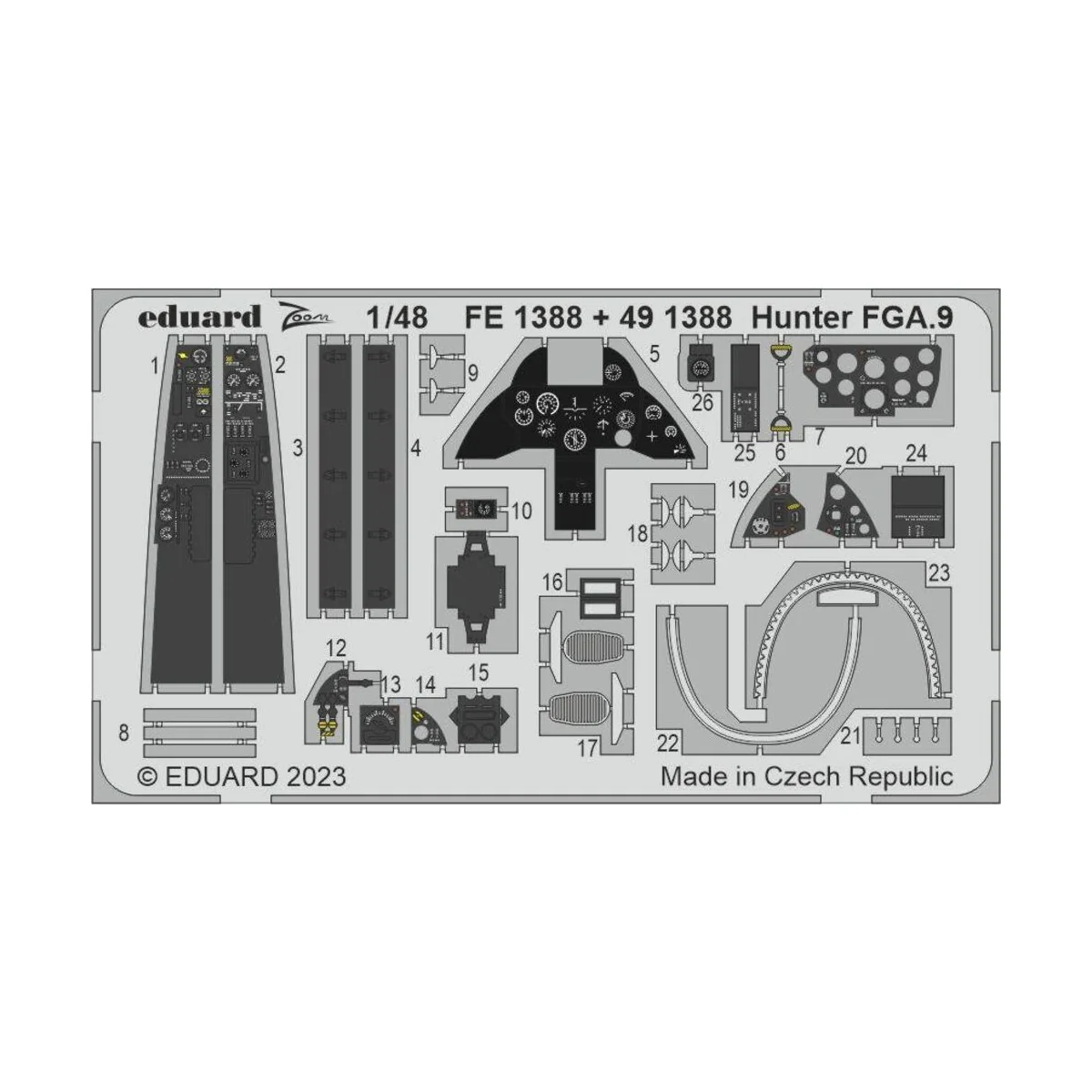 Hunter FGA.9 1/48 AIRFIX, 1/48 - Eduard Accessories 491388